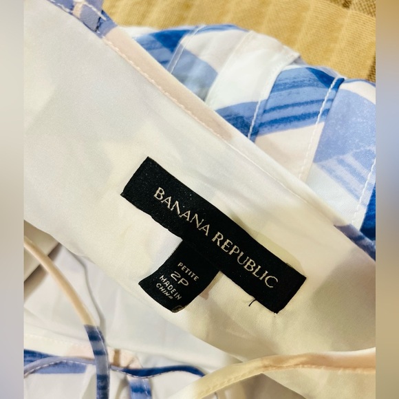 Banana Republic Plaid A-Line Slip Pleated Dress size 2 - Picture 10 of 15